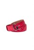 GC DAZZLING BELT CUIR ROUGE