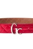 GC DAZZLING BELT CUIR ROUGE